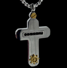 Collana Croce colore argento