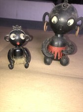 PUBBLICITÀ: 2 PUPAZZI NEGRETTI PUBBLICITARI (VENCHI?)-EPOCA