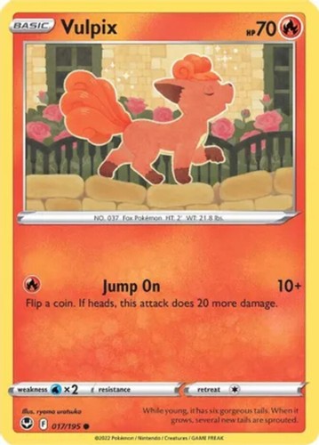 Vulpix 017 195 common - vulpix, near
