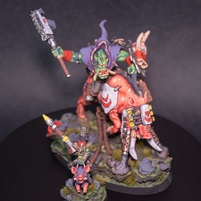 Hand-Painted Orc Wild Boar Rider & Squig Rider Miniatures - Fantasy Wargaming