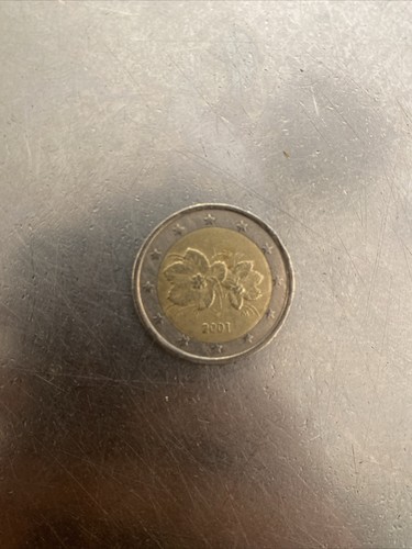 Moneta euro rara del 2001 - del,