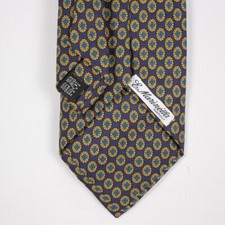 Cravatta Marinella in pura seta viola a fantasia taglia 10x148 da uomo