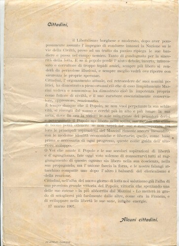 Volantino del marzo - del, 17