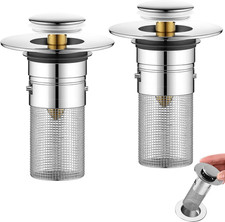 2 Pezzi Tappo Lavandino Bagno