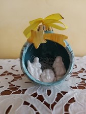 Palline Di Natale con natività In Ceramica 