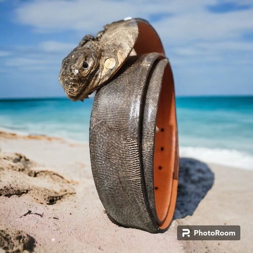 Cintura pelle iguana - pelle,