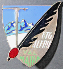 DISTINTIVI ALPINI REGNO 1940 BTG VAL MAIRA ITALIAN WW2 ALPINE BADGE