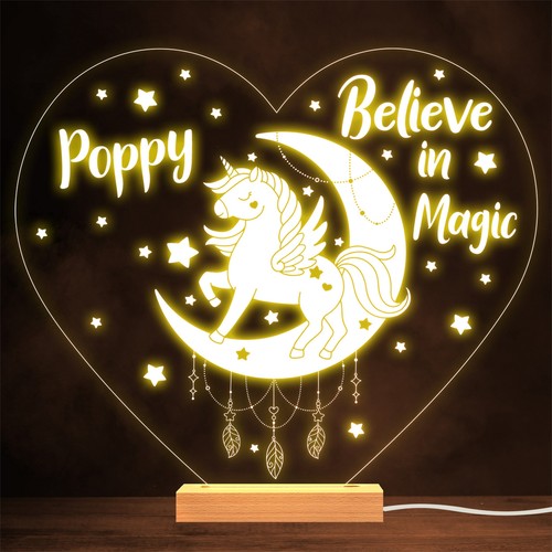 Lampada cuore unicorno - lampada,