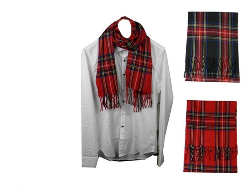 Sciarpa quadri tartan uomo - sciarpa,