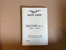 MOTO GUZZI FALCONE 500cc SPORT E TURISMO LIBRETTO ISTRUZIONI USO E MANUTENZIONE