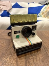Macchina fotografica vintage POLAROID LAND CAMERA 1000 SX70 pellicola istantanea con unità flash 