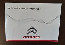 LIBRETTO MANUTENZIONE CITROEN