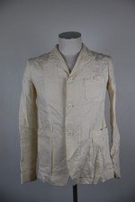 RALPH LAUREN GIACCA BLAZER UOMO TG 6 MAN JACKET VINTAGE CASUAL LINO LINEN LOGO