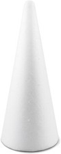 5 coni di polistirolo bianco