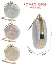 Borsa pochette clutch cerimonia donna elegante matrimonio rigida borsetta strass