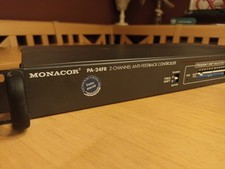 Monacor PA-24FR CONTROLLER ANTIFEEDBACK 2 CANALI, 19" 1HE