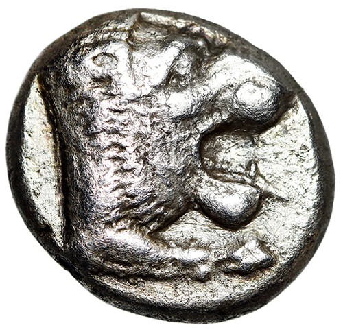Caria knidos dracma - dracma, "leone