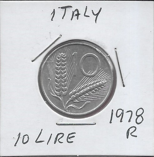 Italia lire 1978r aratro - italia,