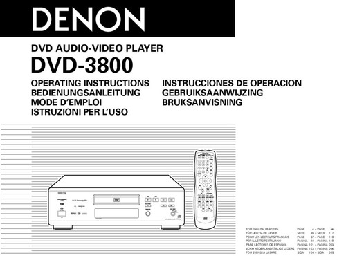 Denon dvd 3800 lettore - dvd-3800,