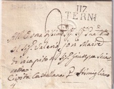 17366-PERIODO NAPOLEONICO, PREF., 117 TERNI A CIVITA CASTELLANA, SIG. SCIARRETTA