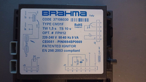 Cm31f code 37106030 - 37106030, scheda