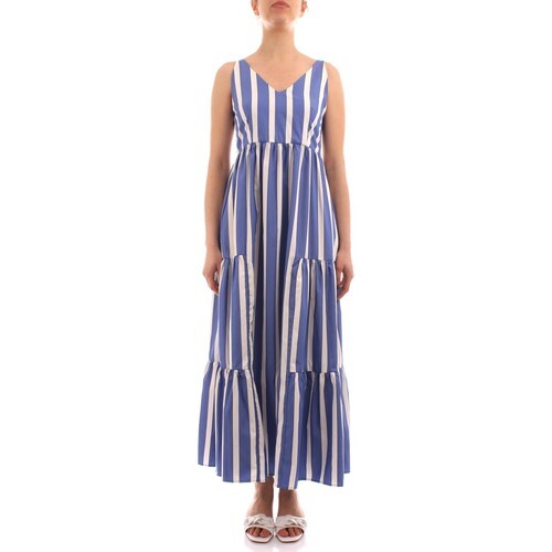 Abito lungo cotone righe - lungo, a