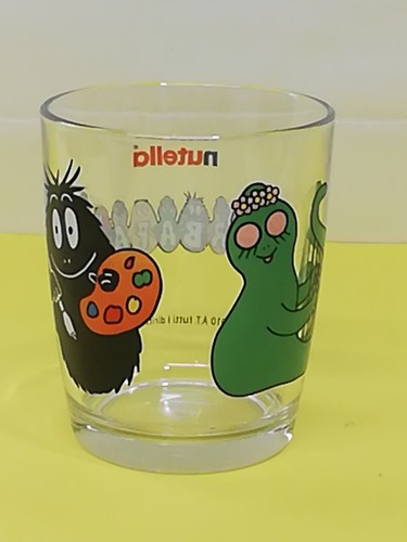 Bicchiere nutella barbapapa - bicchiere,