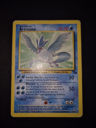 Pokemon articuno 62 rara - -, 17/62