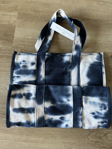 Borsa tote tela tinto - tela, blu