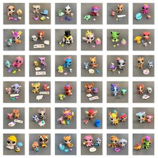 50+ Littlest Pet Shop Animali della Città Coniglio Scimmia Cane Cervo 2'' Animale Giocattolo per Bambini