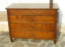 Antico Comò Cassettone Completamente in Massello di NOCE ep '700 Originale 100%