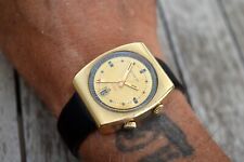 WITTNAUER LONGINES RARE MEN'S ALARM DATE OVERSIZED SVEGLIARINO VINTAGE WATCH UHR