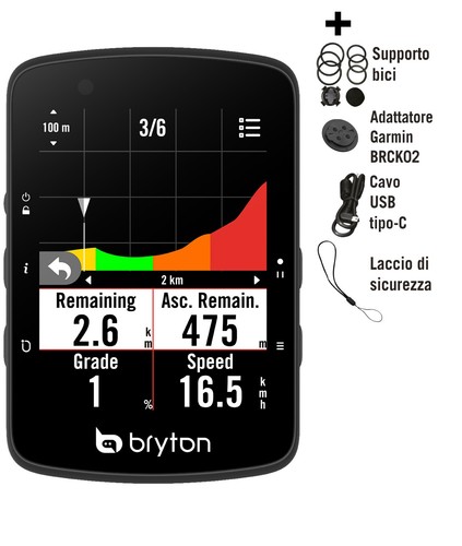 Ciclocomputer gps bici bryton - ciclocomputer,