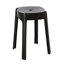 Sgabello bagno multiuso nero