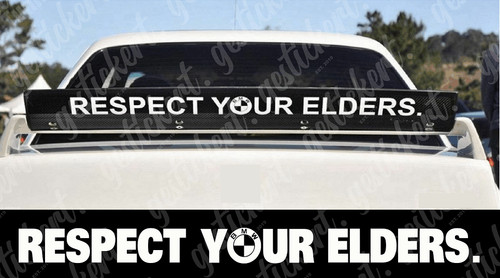 Adesivo bmw respect - 85,