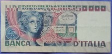 50000 LIRE VOLTO DI DONNA - DECRETO DEL 1980 - D - CIAMPI/STEVANI - REP.ITALIANA