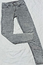 Jeans donna H&M Divided 36 grigio elasticizzato skinny fit pantaloni denim cotone - A5