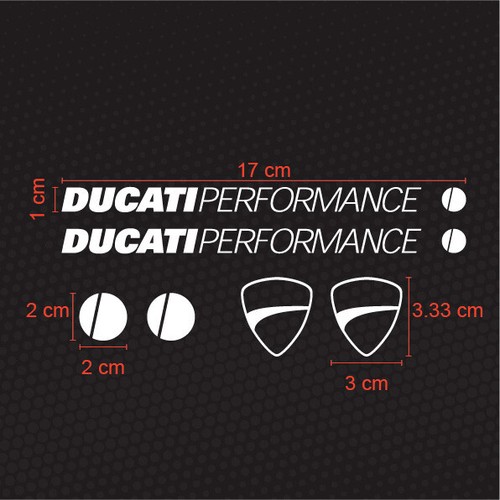 Adesivi stile ducati - adesivi,