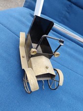 MACCHININA IN FERRO + Lampada Antica