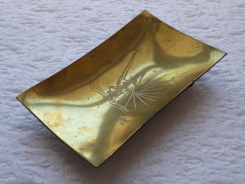 Vassoio decorativo ottone