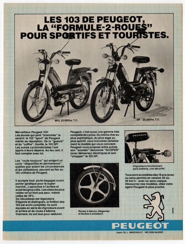 1983 peugeot 103 scooter - 1983,