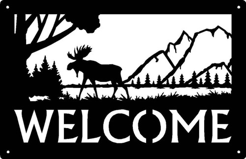 Insegna benvenuto alce - benvenuto, &