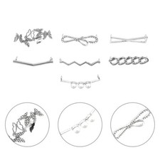  7 Pairs Charm Per Stringhe