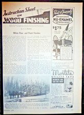 1944 VTG Print Multi Ads Wood