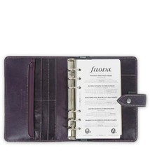 #Filofax Organizzatore Malden Taglia Personale Planner Diario Libro Pelle Viola 025850
