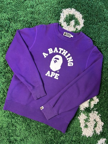Bape college girocollo viola - college,