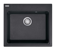 Franke Lavello da Incasso 1 Vasca 58 cm Fragranite Nero - 114.0567.280