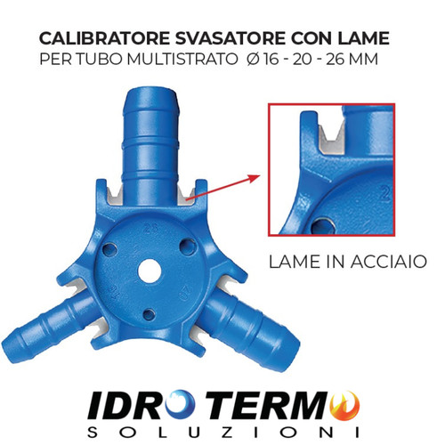 Calibratore svasatore con lame - con,