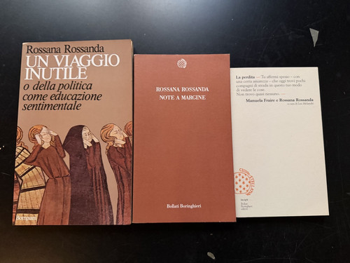 Lotto libri rossana rossanda - lotto,