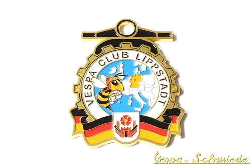 Targa metallo vespa club - in,